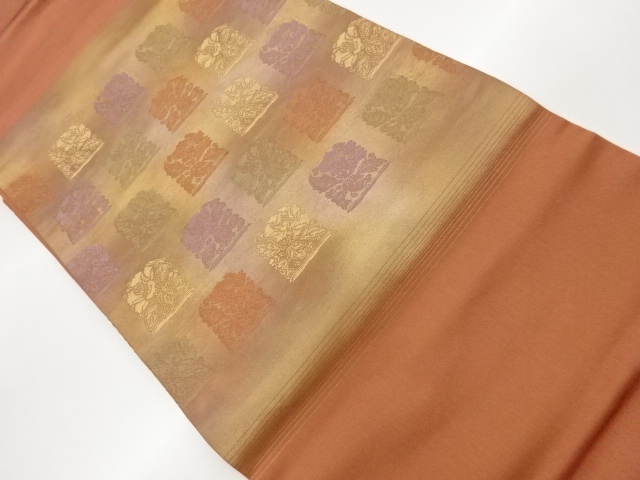 JAPANESE NAGOYA OBI / WOVEN FLOWER